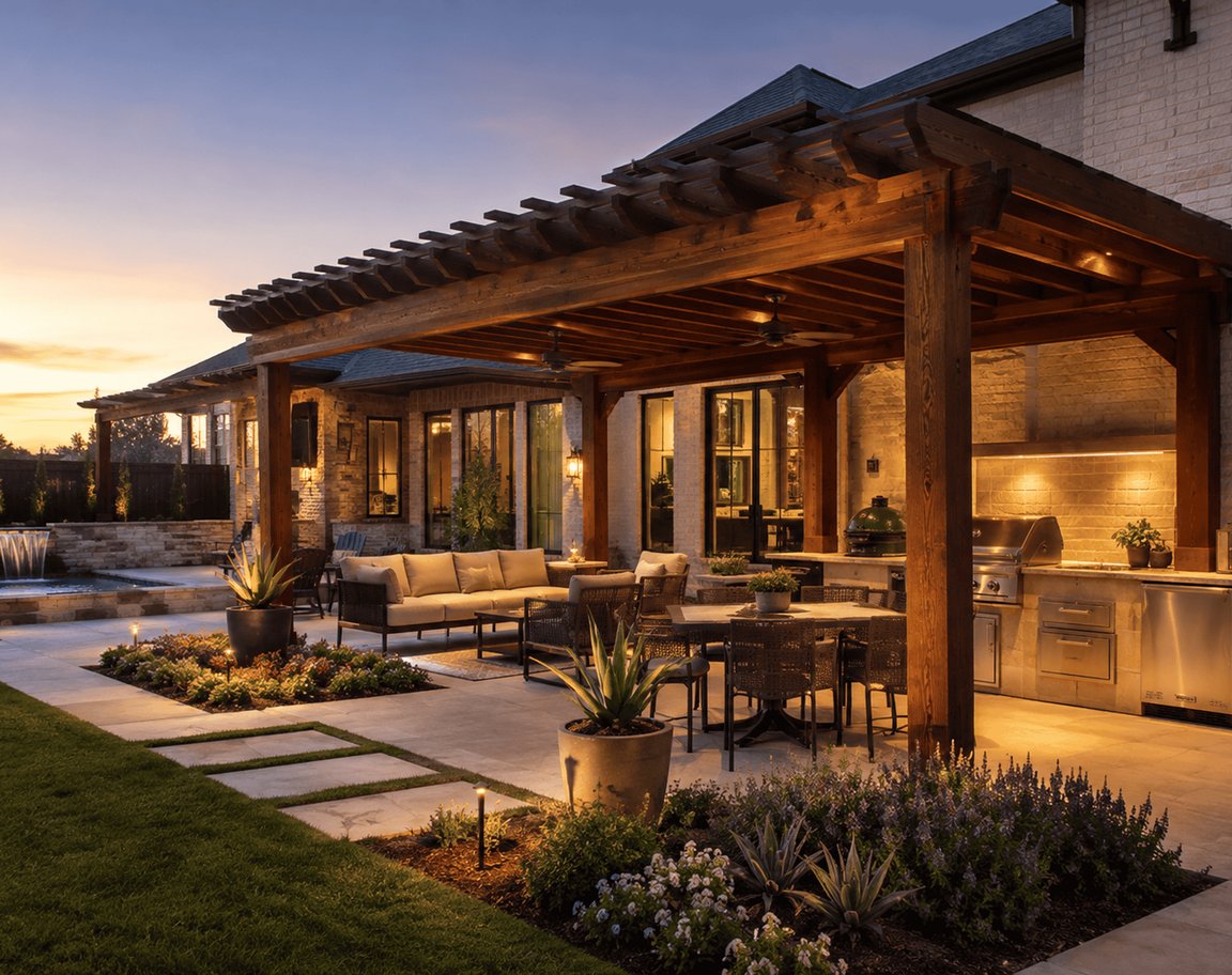 stainless steal custom outdoor kitchen